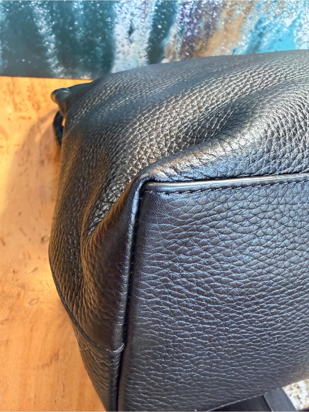 Tory Burch Classic 2010s Taylor Black Pebbled Leather Hobo Bag - Picture 11 of 11